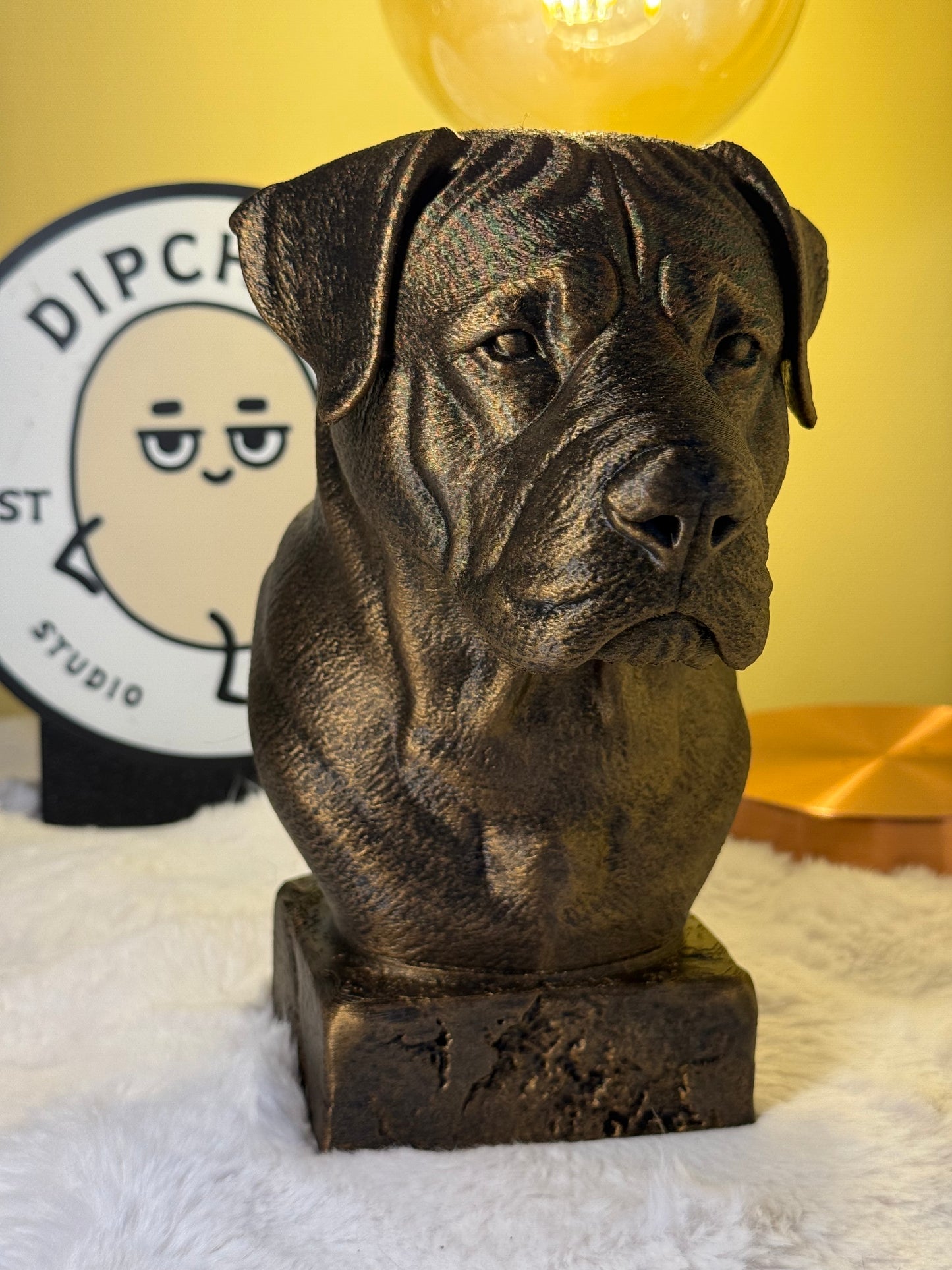 Canadian Mastiff Antique Bust
