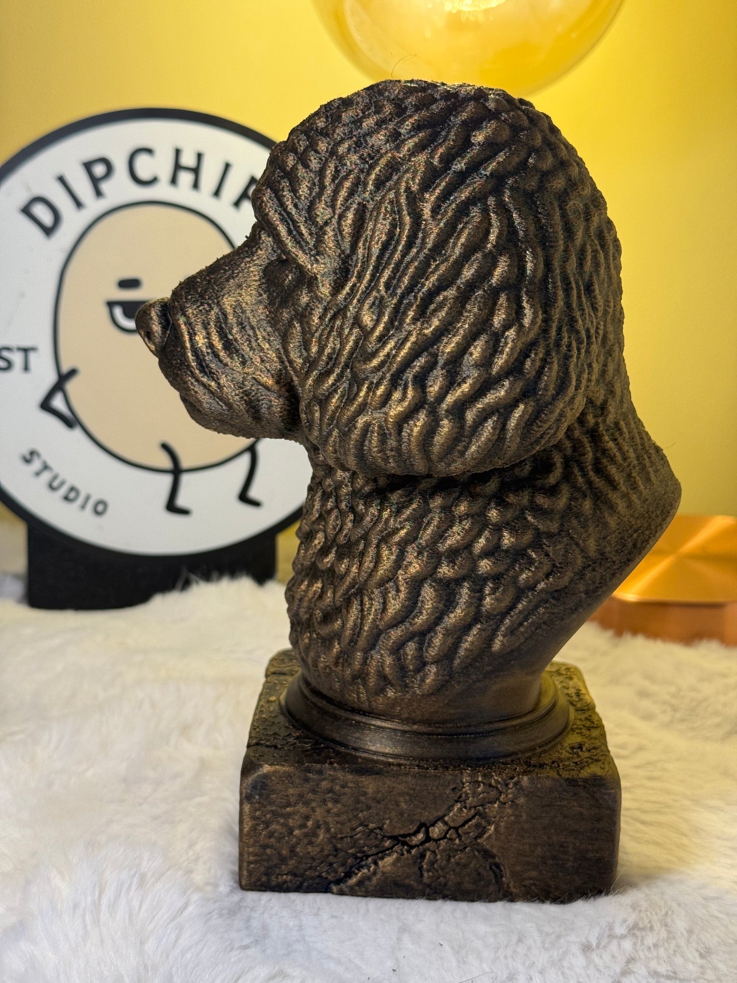 Labradoodle Antique Bust