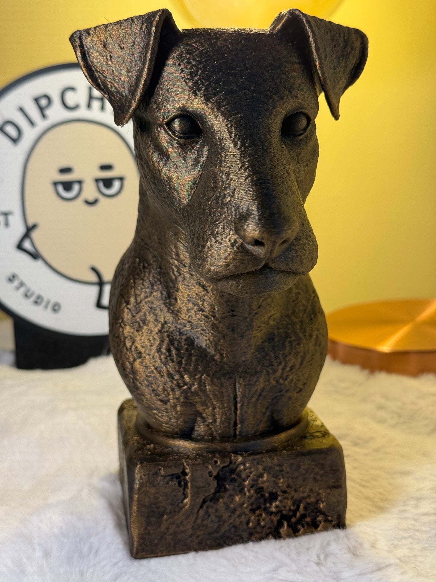 German Jagterrier Antique Bust