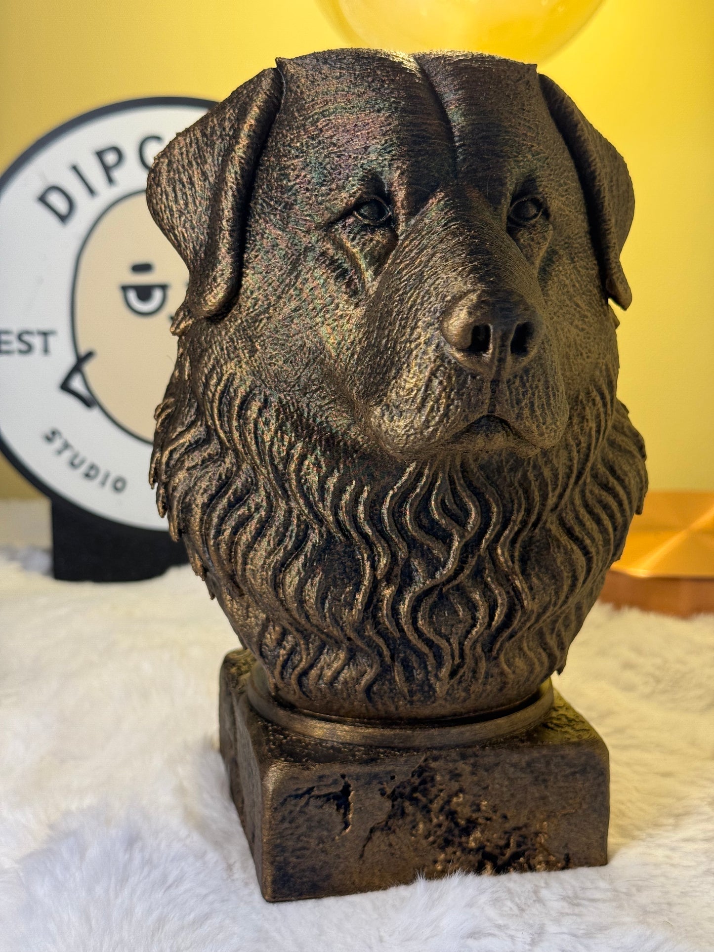 Caucasian Shepherd Antique Bust