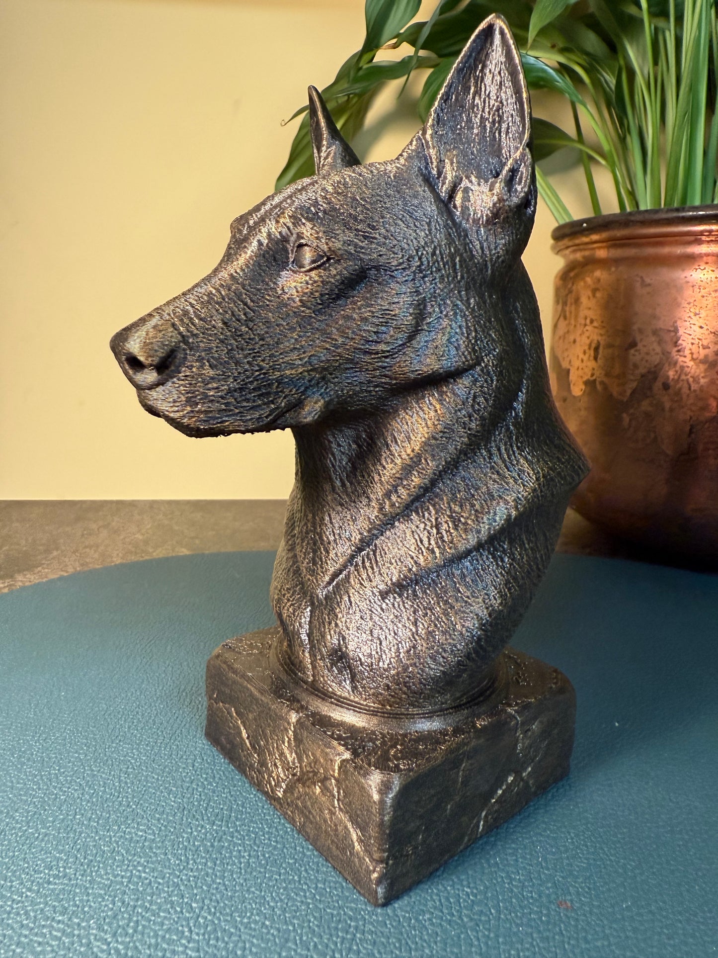 Belgian Malinois Antique Bust