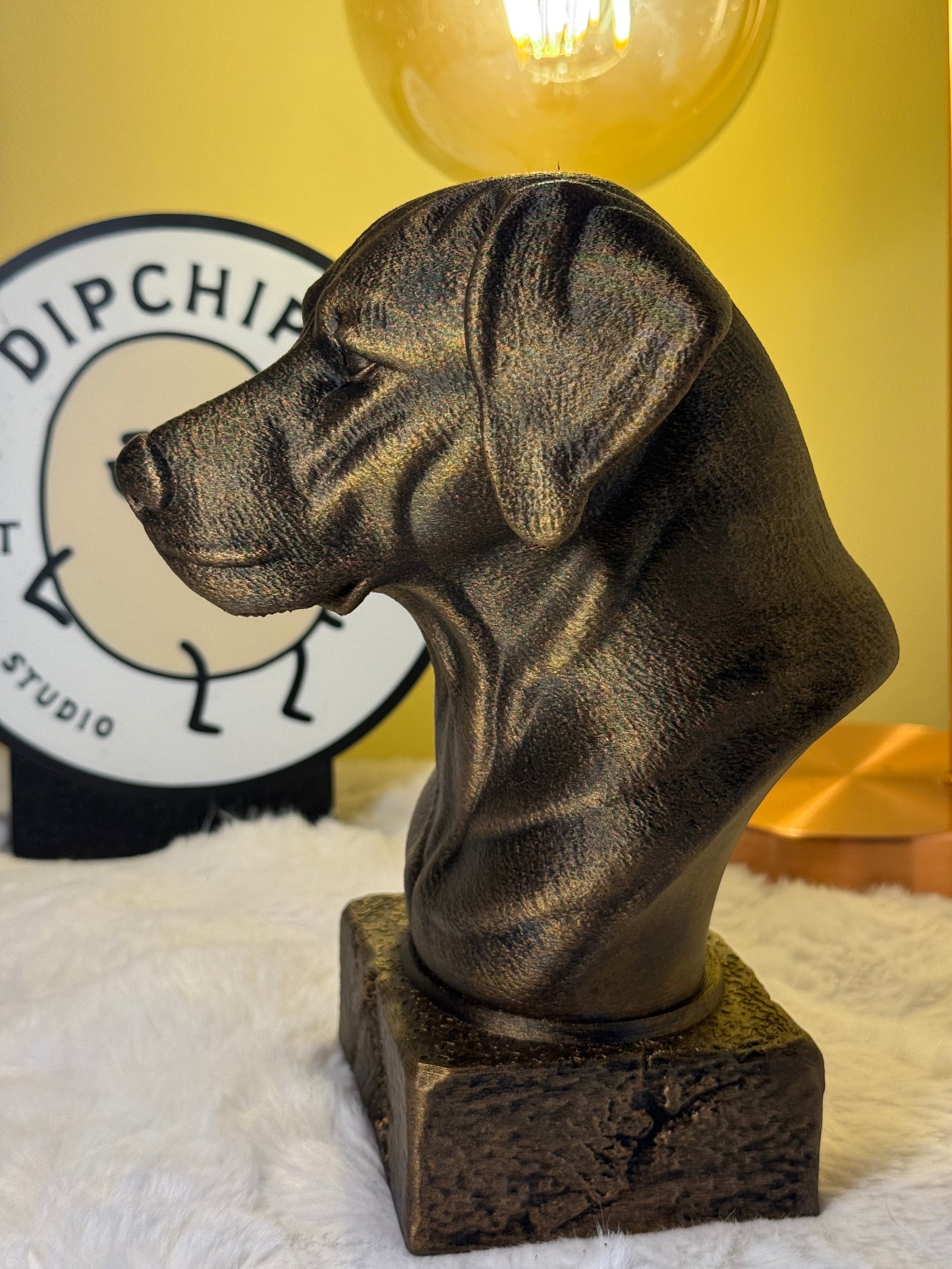 German Shorthaired Pointer side view antique style bust – German Shorthaired Pointer 3D printed dog statue home decor