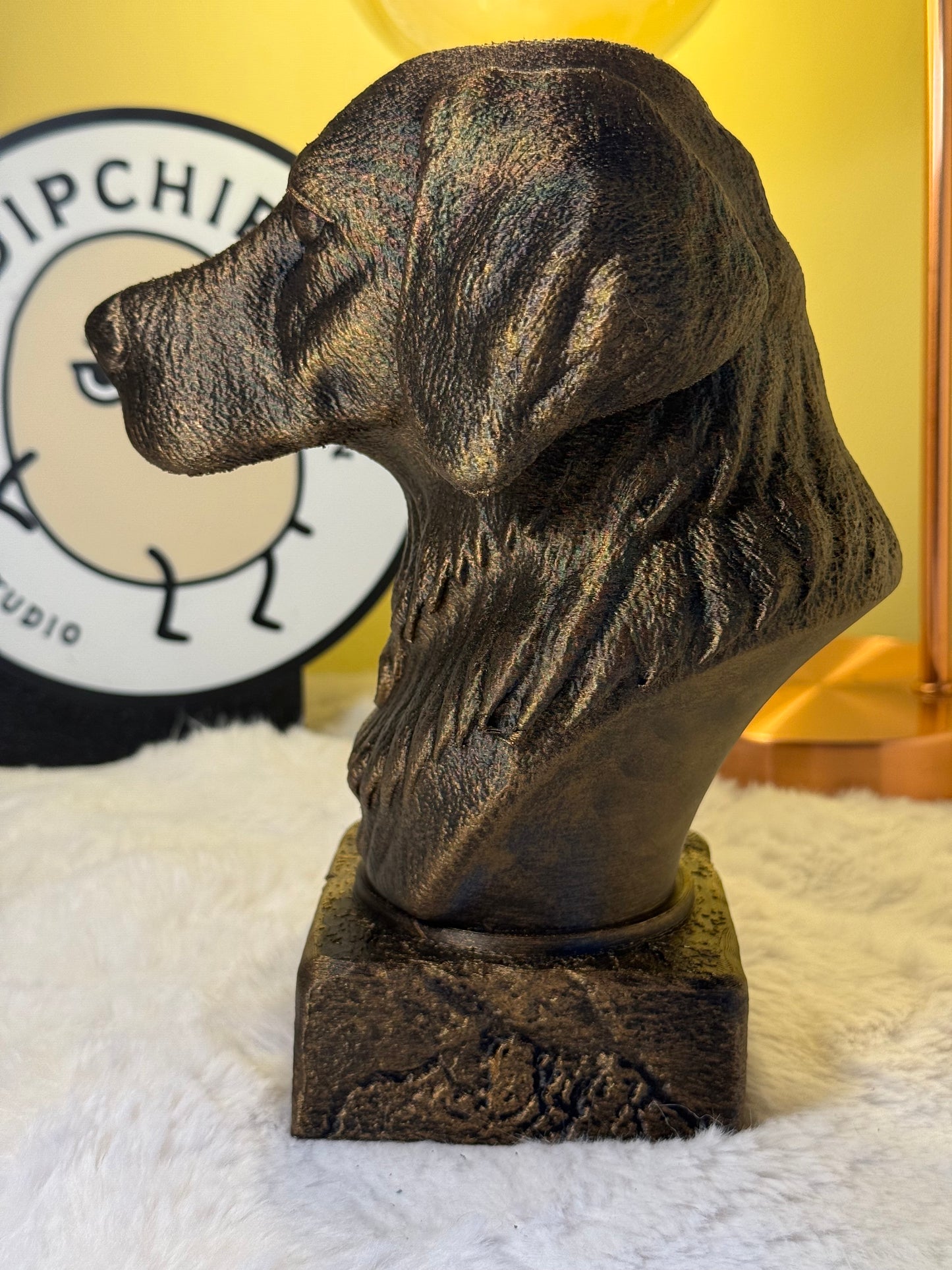 Brittany Spaniel Antique Bust