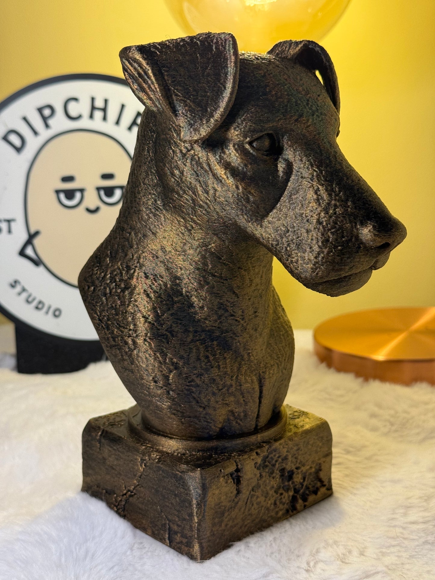 German Jagterrier Antique Bust