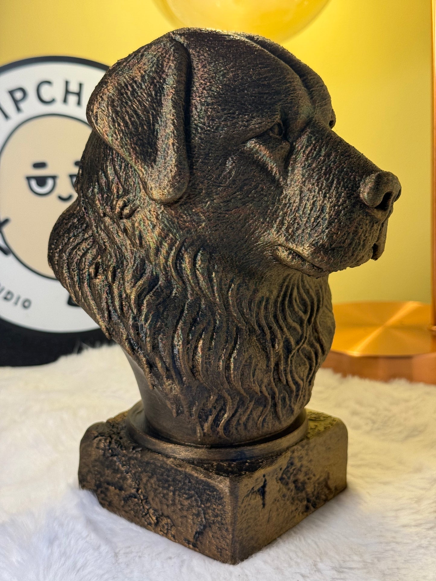 Caucasian Shepherd Antique Bust
