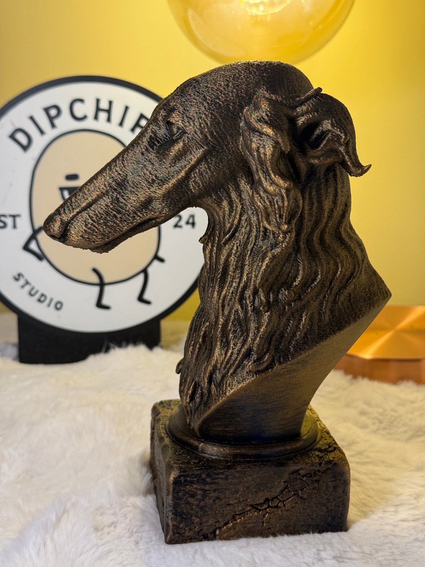 Borzoi Antique Bust