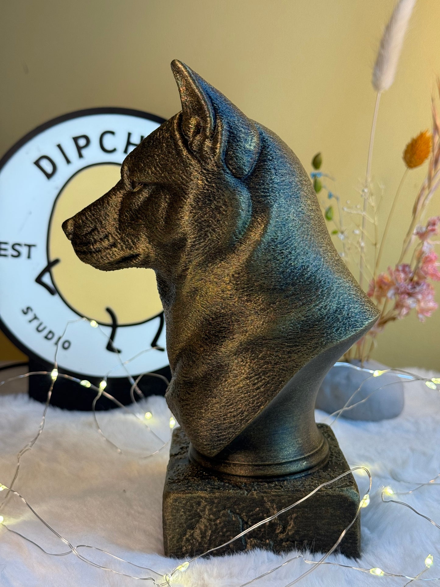Shiba Inu Antique Bust