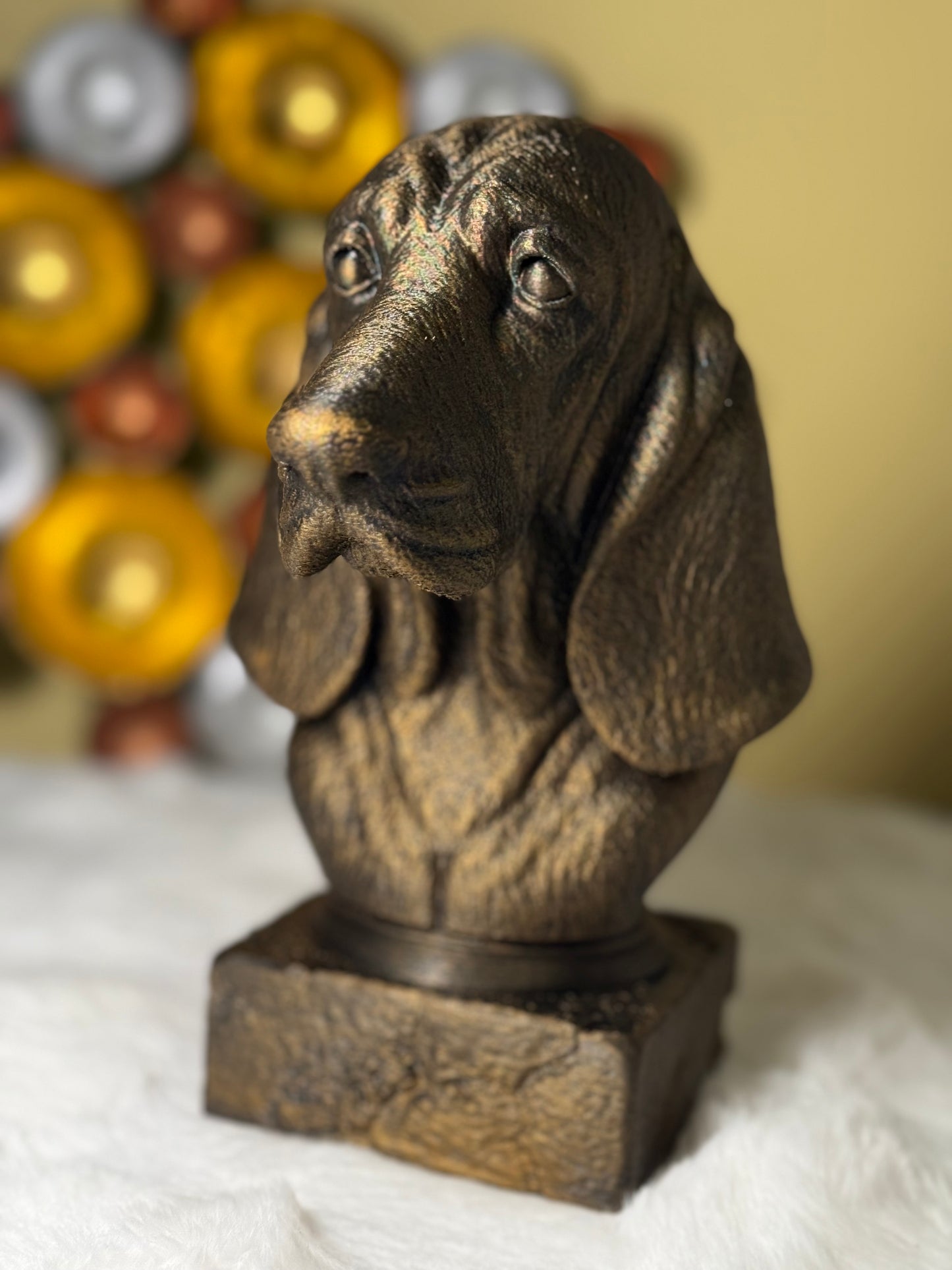 Basset Hound Antique Bust