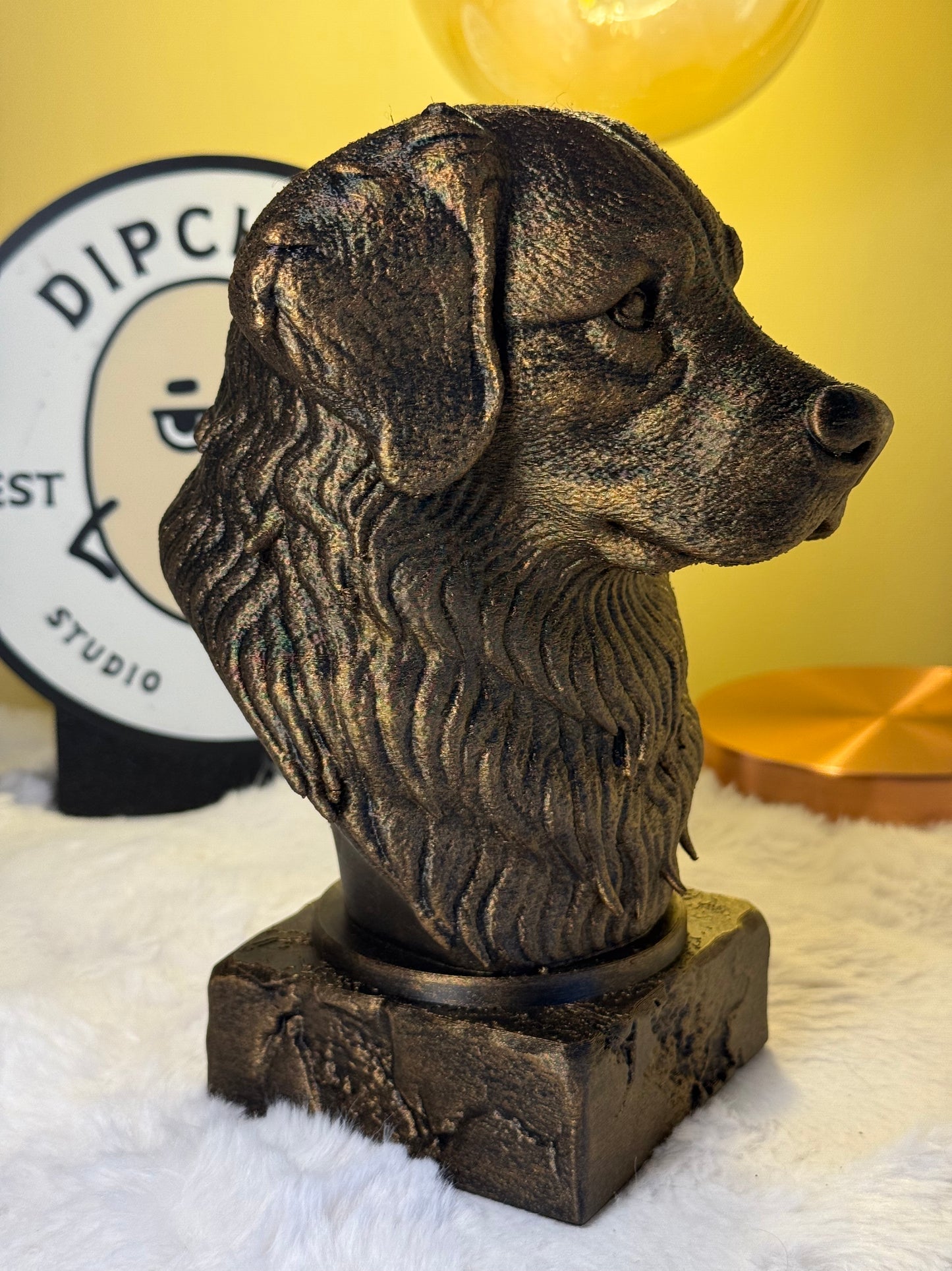 Bernese Mountain Dog Antique Bust