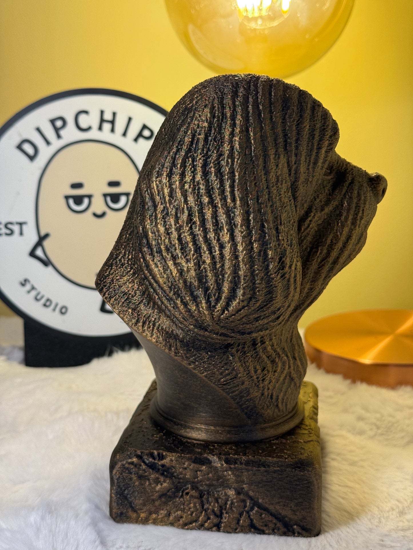 Lhasa Apso Antique Bust